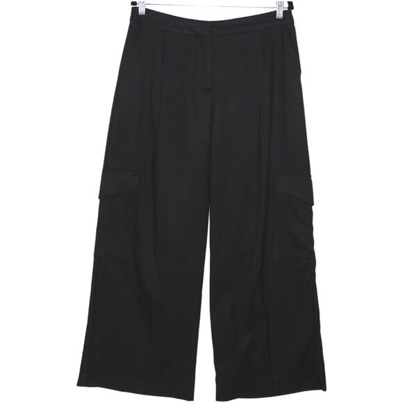 KOTON Arzu Sabanci Wide Leg Black Pants Size EU 42 Large - Picture 1 of 13